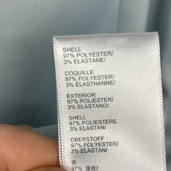 Urban Outfitters Baby Blue Wesley Satin Straight Neck Slip‎ Mini Dress - Picture 8 of 8